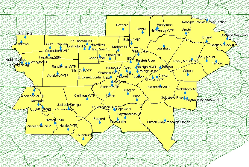 Raleigh Durham Zip Code Map | Time Zones Map