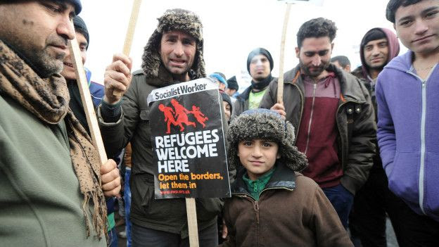 Refugiados en Calais