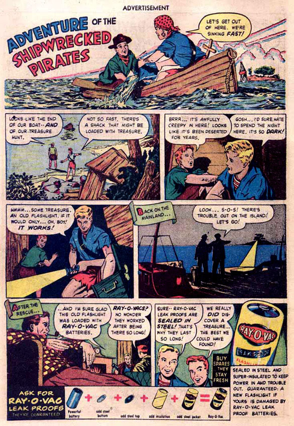 Eveready battery comic book ad