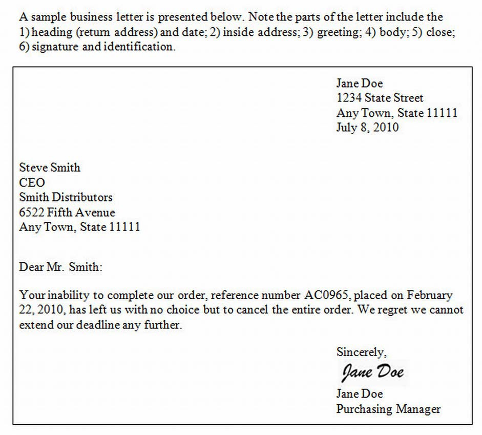 Sample Business Letter With Three Signatures | Sample Business Letter