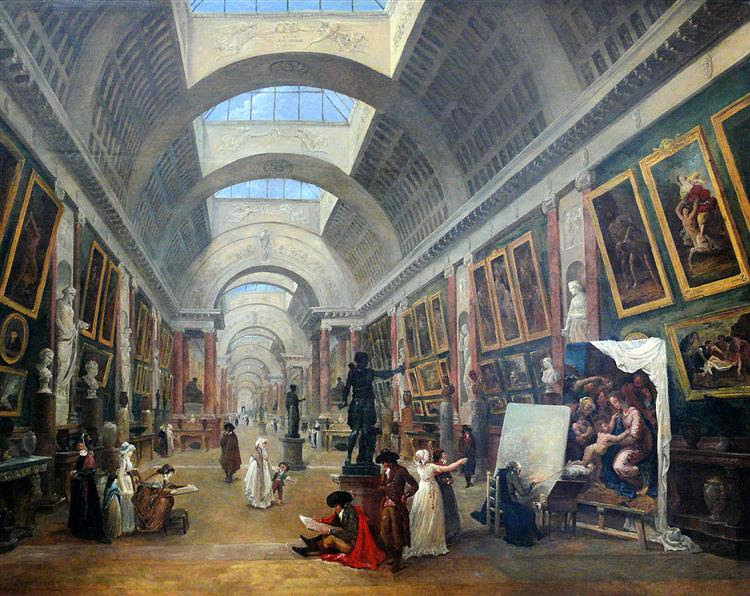 Projet d'aménagement de la Grande Galerie du Louvre - Robert Hubert