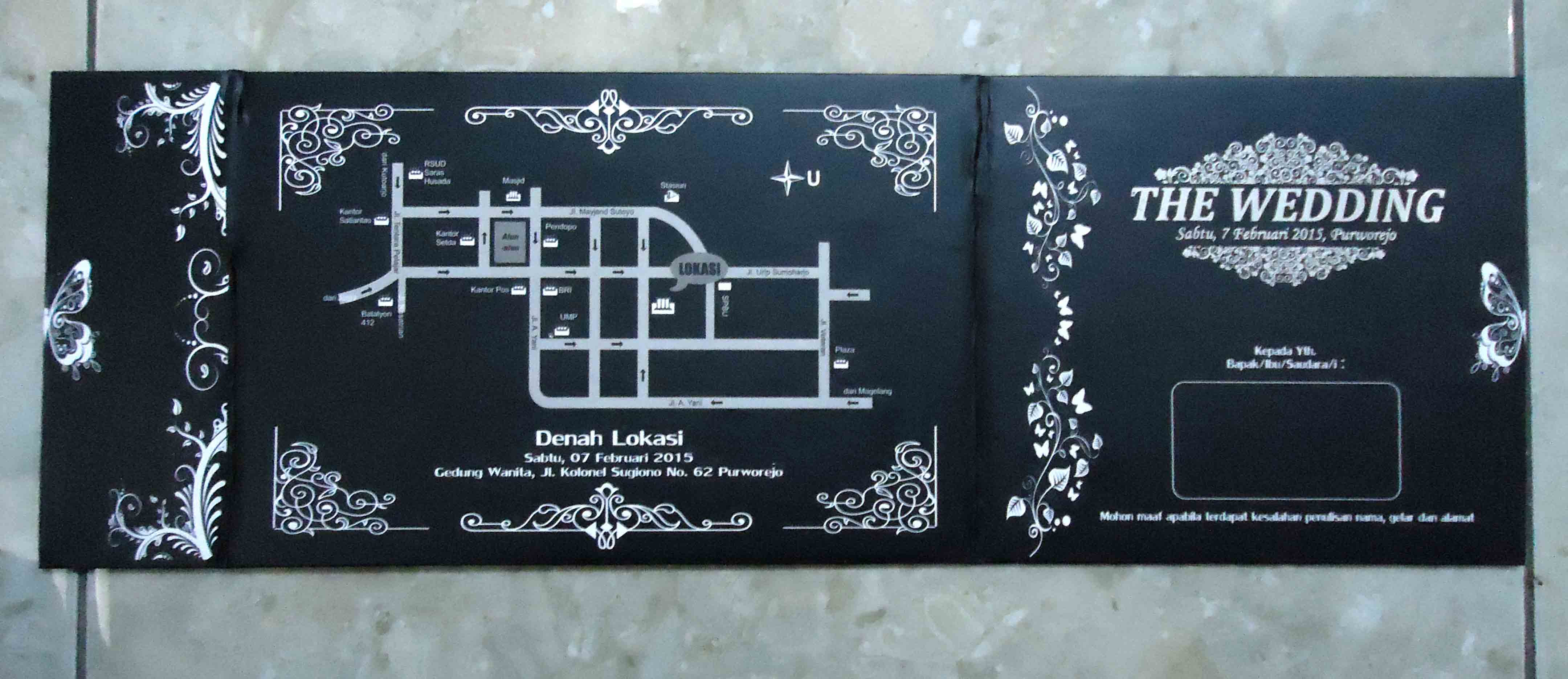 Kertas Undangan Warna Hitam