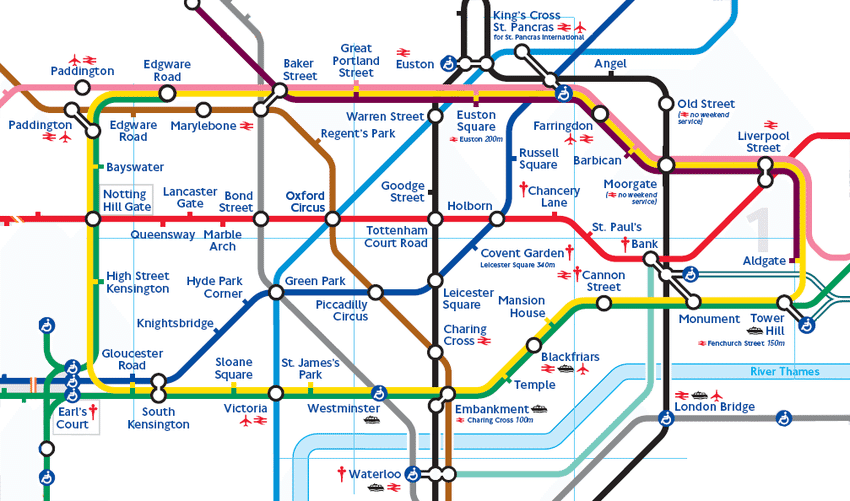 Thegriftygroove High Resolution London Underground Tube Map