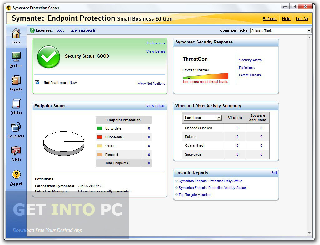 تحميل برنامجSymantec Endpoint Protection 12 لمسح جميع الفيروسات من على الكمبيوتر