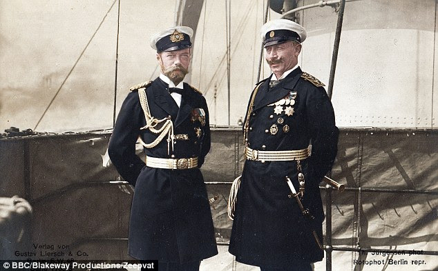Not close: Although related twice over, Tsar Nicholas II and Kaiser Wilhelm were not close friends