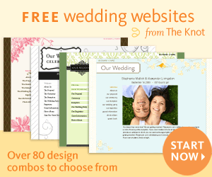 Free Wedding Websites from TheKnot.com