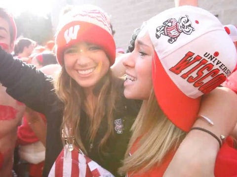 Wisconsin University Party Students
