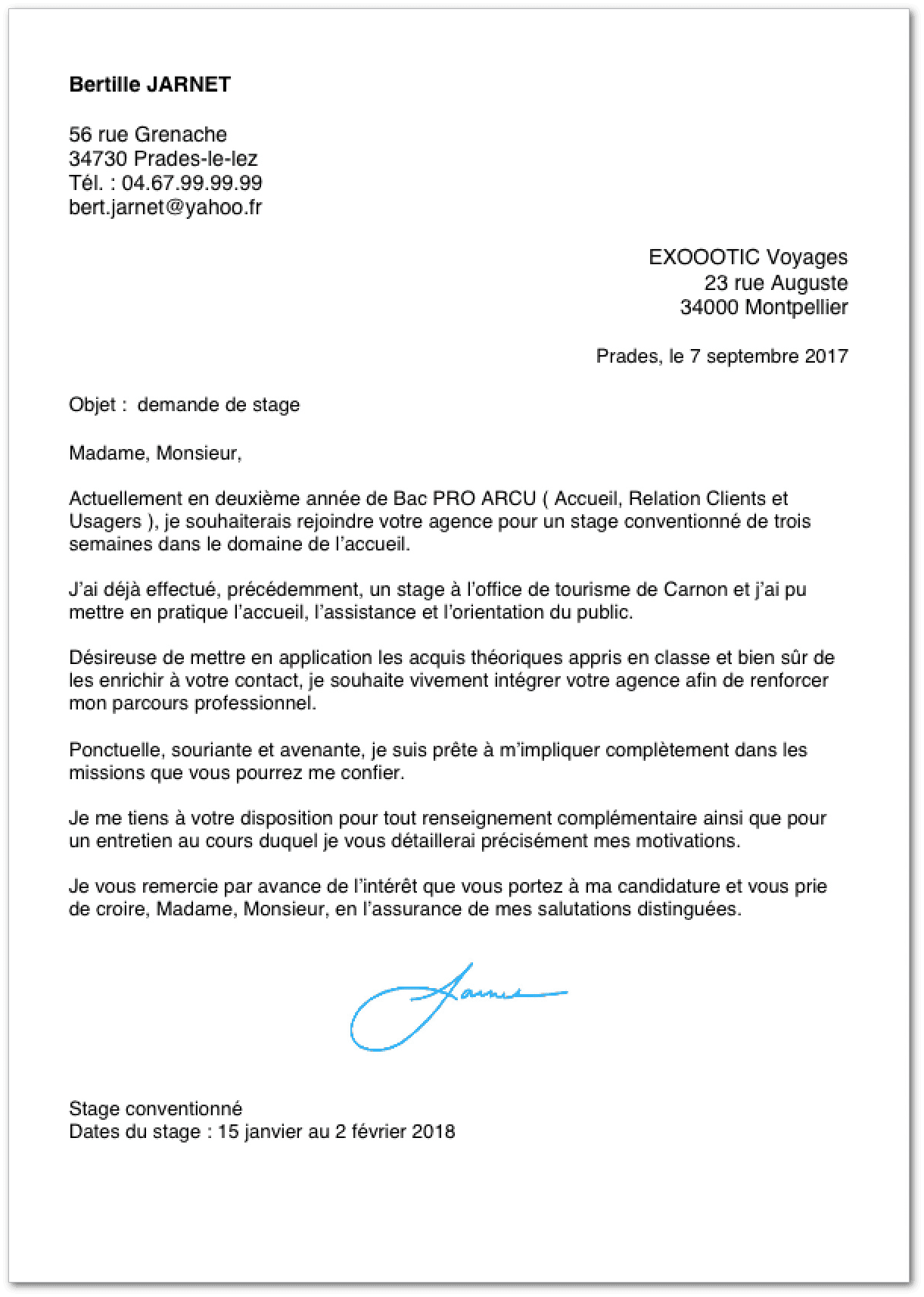 Lettre De Motivation Mcdo étudiant Saisonnier  Soalan bt