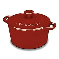 Cuisinart CI630-20CR Chef's Classic Enameled Cast Iron 3-Quart Round Covered Casserole, Cardinal Red