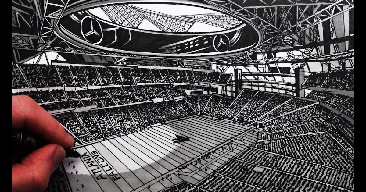 Sketch Stadium Drawing Easy - ImageFootball