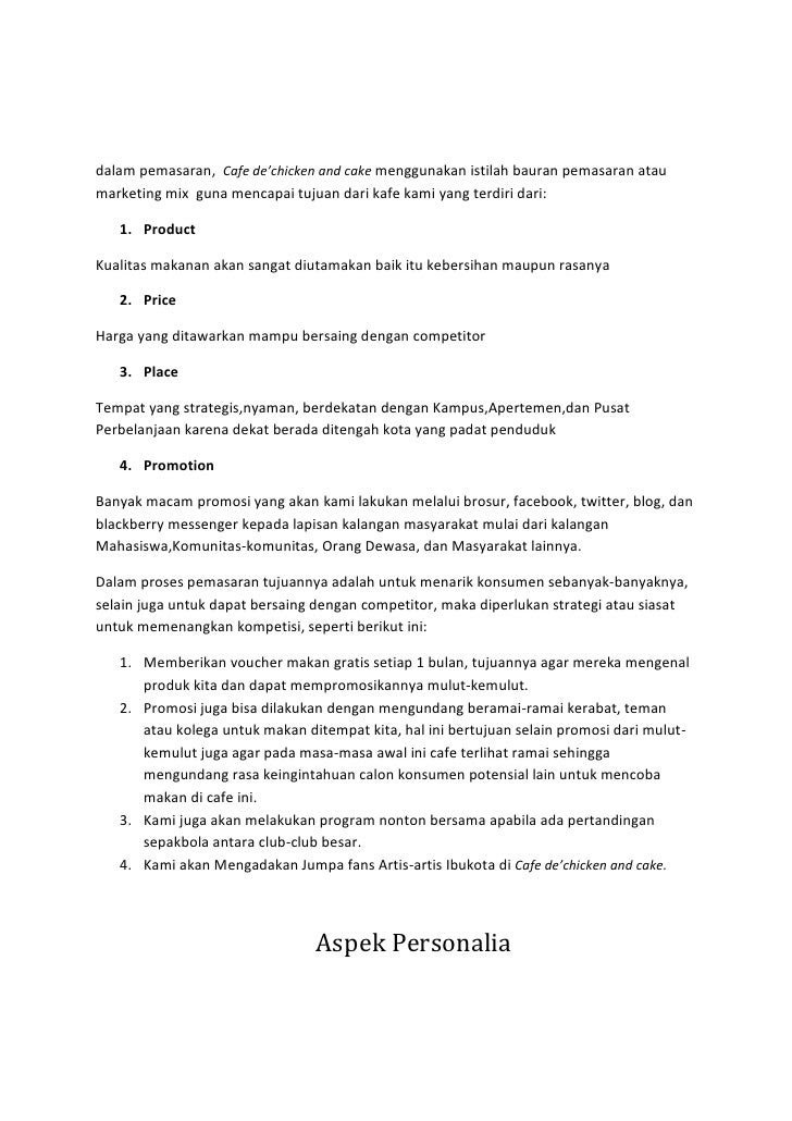 Proposal Usaha Makanan Internasional