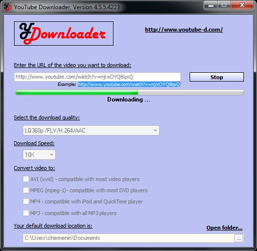 Program PC: YDownloader