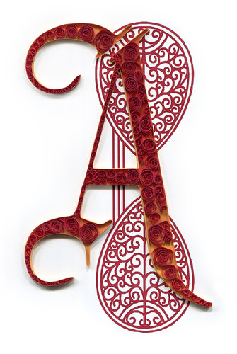 Quilled A