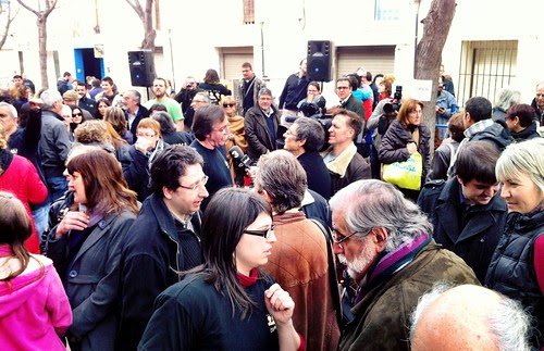 Cashmob Llibreria #ElsNouRals Març 2013 apoyo al pequeño comercio