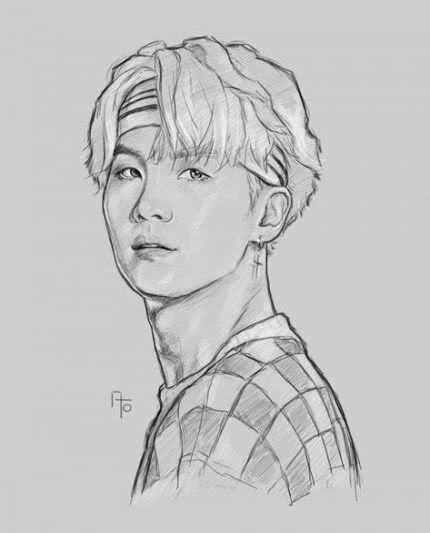 Bts J Hope Drawing Easy - BTSMAYR