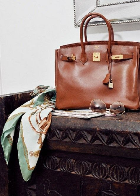 hermes bag and scarf Frockage: Hermes Birkin bag