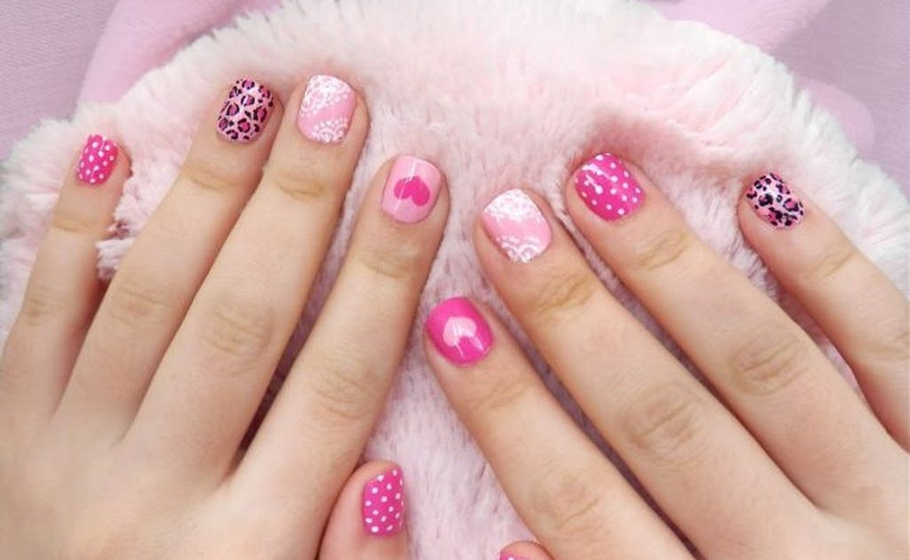 3. Pink Almond Nails with Diamonds - wide 1