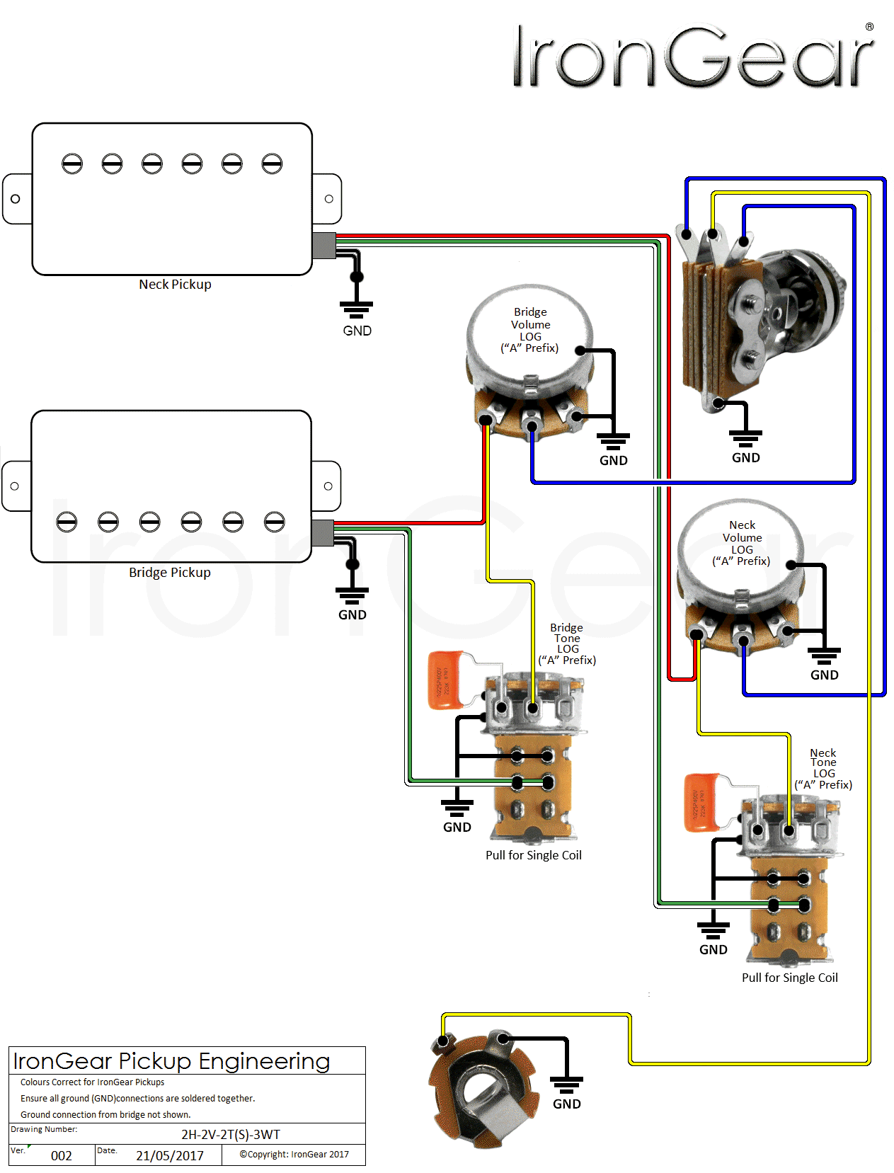 Humbucker Coil Split Wiring Diagram