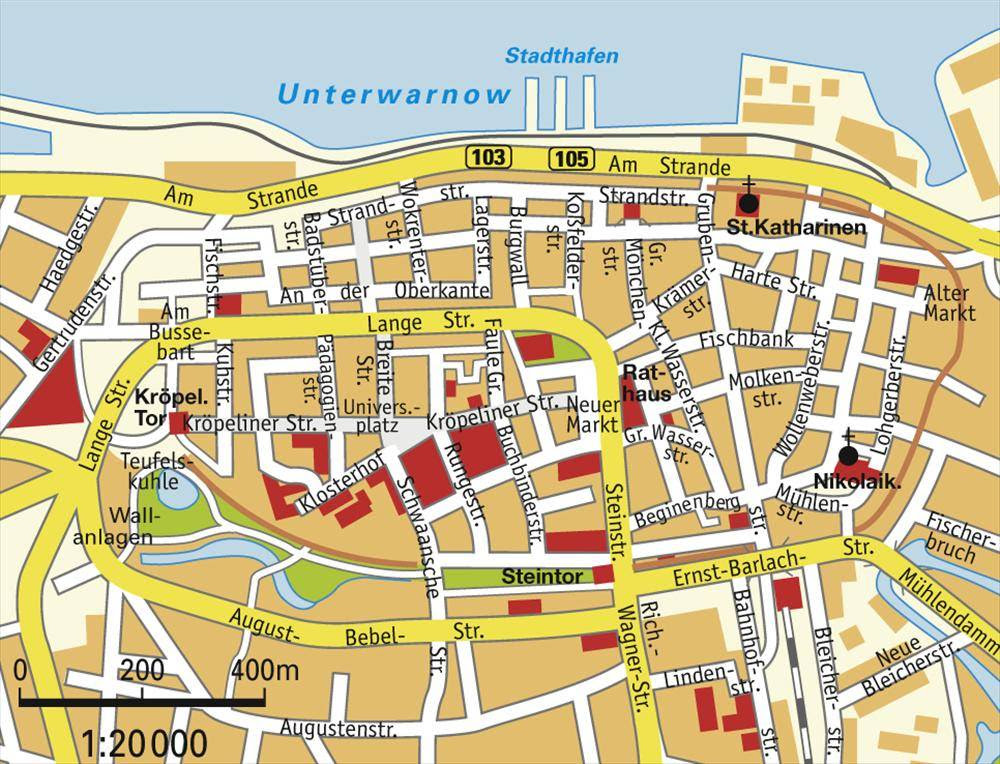 Karte Rostock  Karte