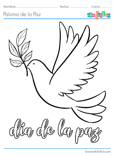 Dibujos Sobre La Paz Para Colorear / Dibujos del Día de la Paz para
