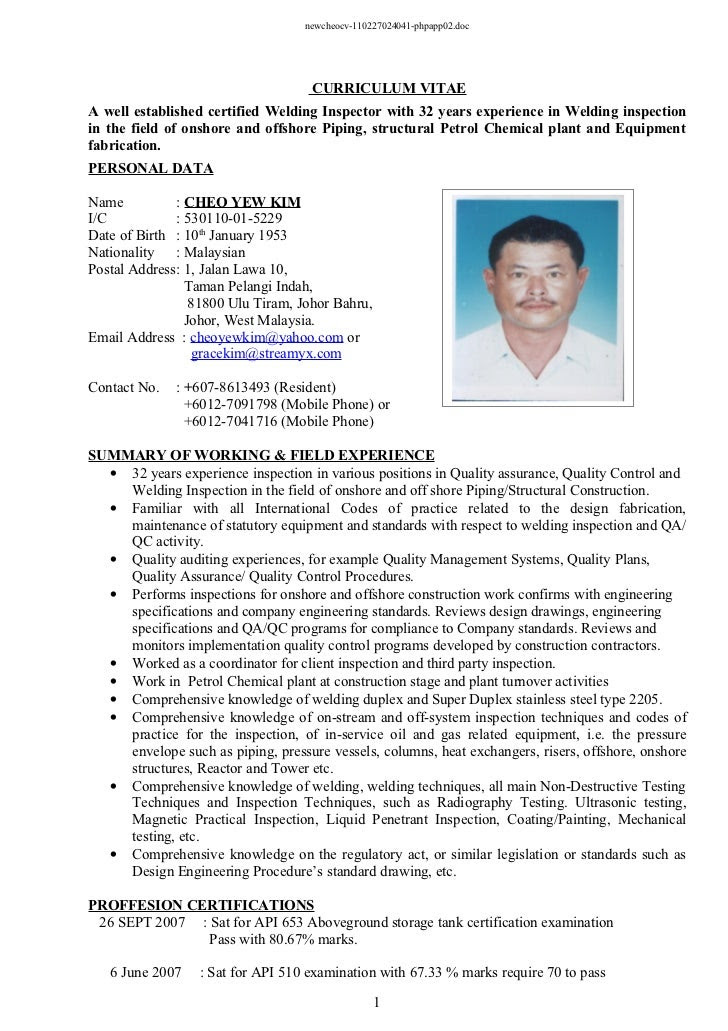 resume sample pdf malaysia