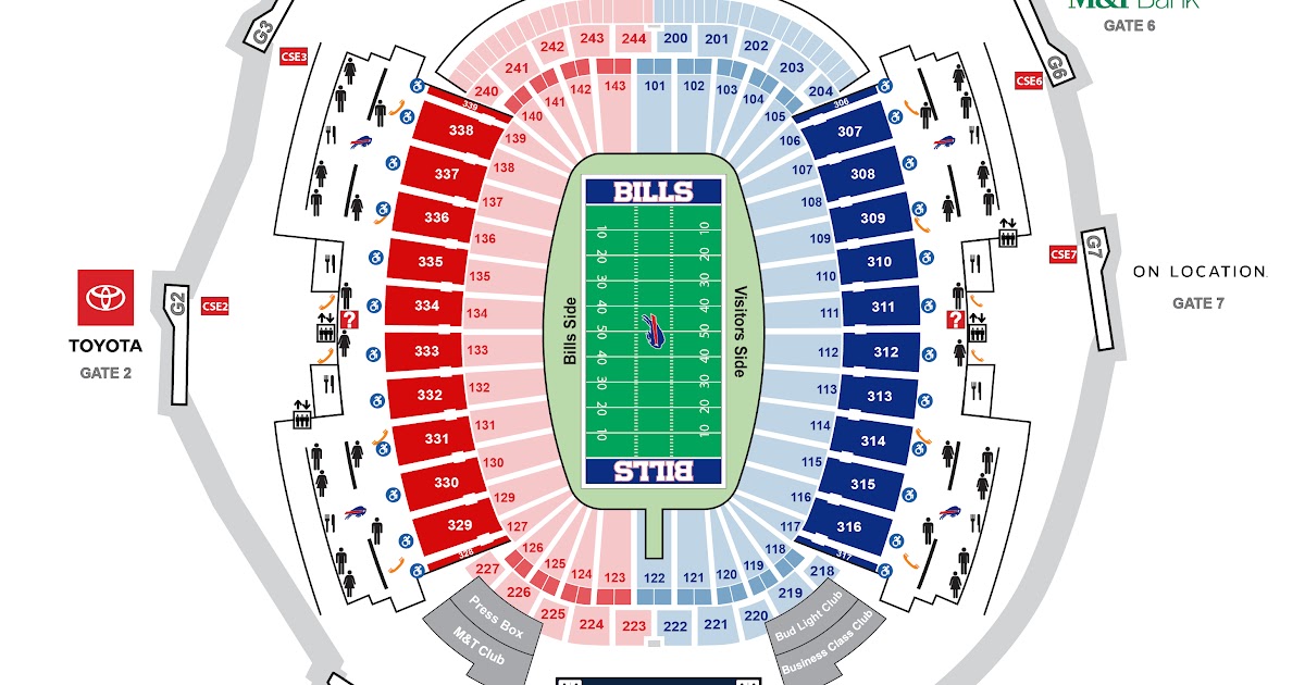 Buffalo Bills Stadium Seating - Highmark Stadium Section 312 Home Of
