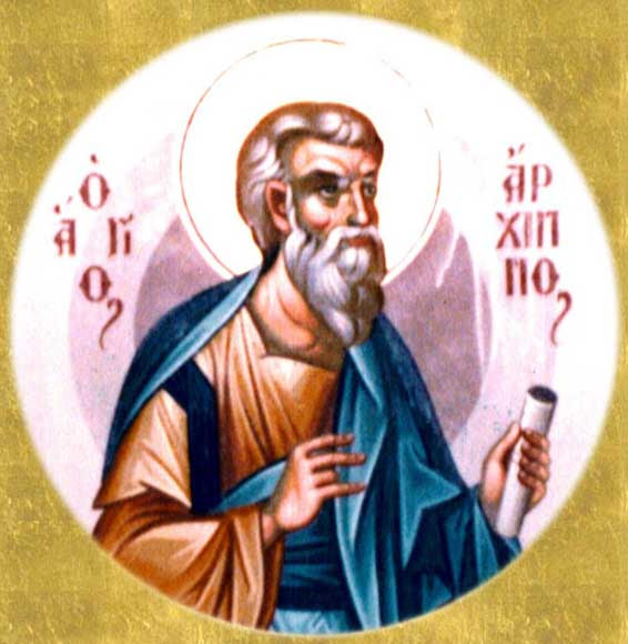 img ST. ARCHIPPUS, Apostle of th Seventy, Martyr