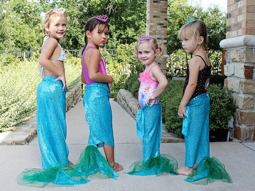 DIY Mermaid Tails for Little Mermaid Themed Parties. DIY Mermaid Tails for Little Mermaid Themed Parties.