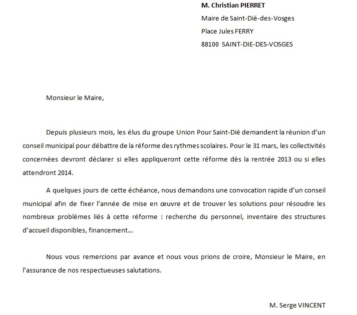 Application Letter Sample Exemple De Lettre De Demande D'une Salle