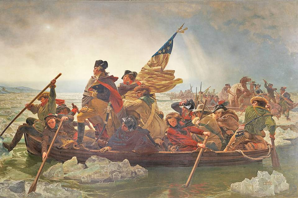 ‘Washington Crossing the Delaware’ by Emanuel Leutze, 1851.