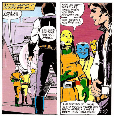 Jabba: another Jenny Craig success story! Star Wars comics