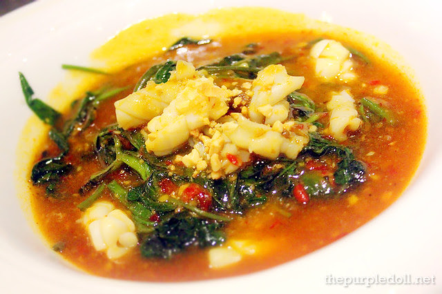 Fried Sambal Kangkong with Squid (P295)