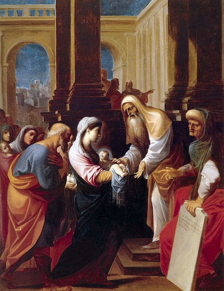Znalezione obrazy dla zapytania symeon błogosławi jezusa