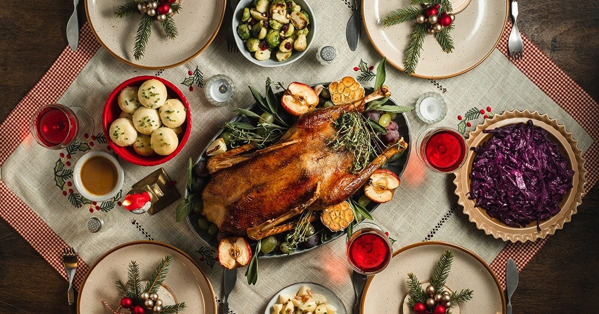 Traditional American Christmas Food / Betty S Christmas Dinner Table 2010 Youtube
