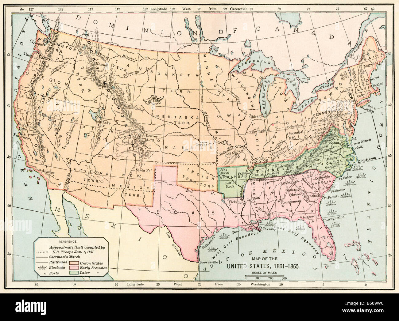 Map Us States During The Civil War 1861 65 | Free Nude Porn Photos