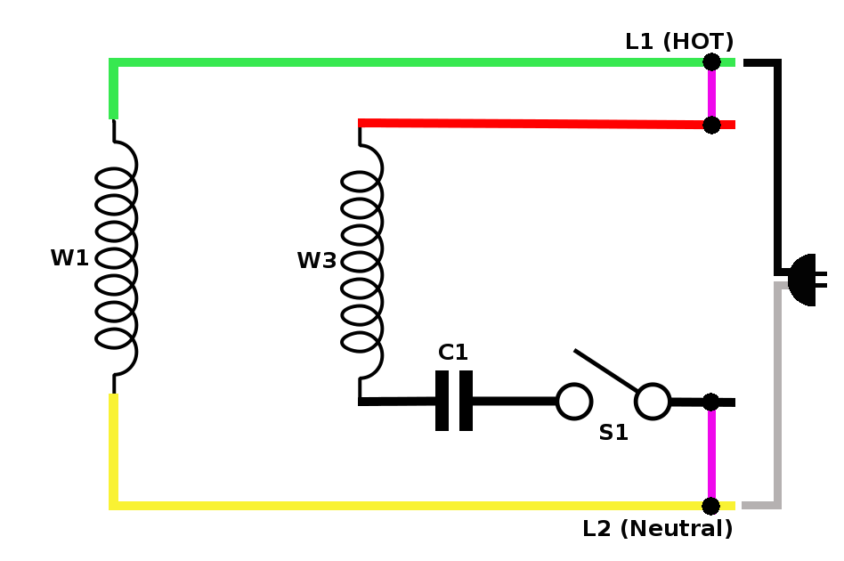 Capacitor Run Motor Wiring Diagram