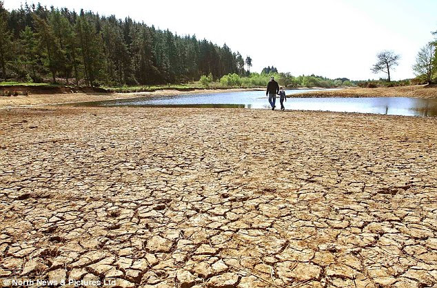 Drought: Unseasonably warm weather in April saw reservoirs dry up in parts of the UK