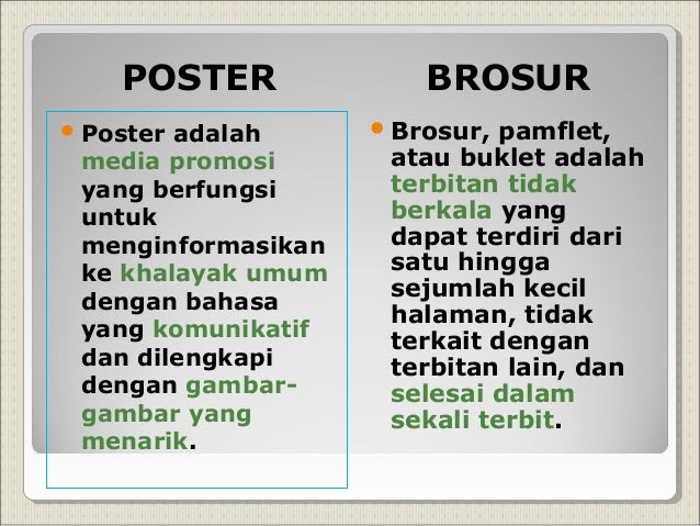 Perbedaan slogan dan poster beserta contohnya