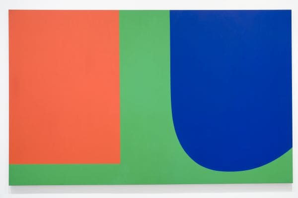 Often called his most important work, "Red Blue Green", Oil on Canvas