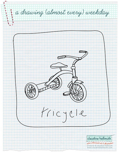 daily drawing - bike week