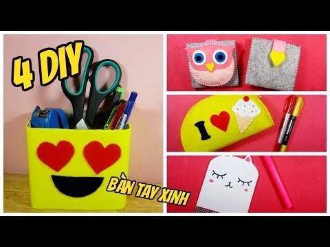 DIY Back to school 2017 / Làm đồ dùng học tập / Ami DIY