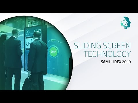 Sliding Screen For Saudi Arabian Military Industries Company (SAMI) At The IDEX 2019 At ADNEC