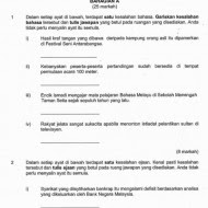 Contoh Soalan Bahasa Melayu Tingkatan 2 Kssm - Selangor g
