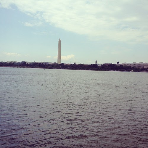 Monument from hains point. Almost 13 miles in.