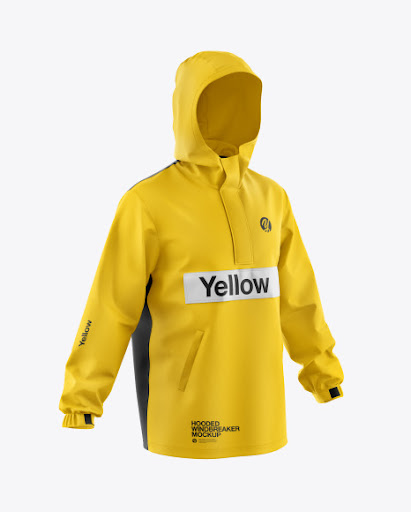Download Mens Hooded Windbreaker Jacket Jersey Mockup Psd File 130 73 Mb PSD Mockup Templates