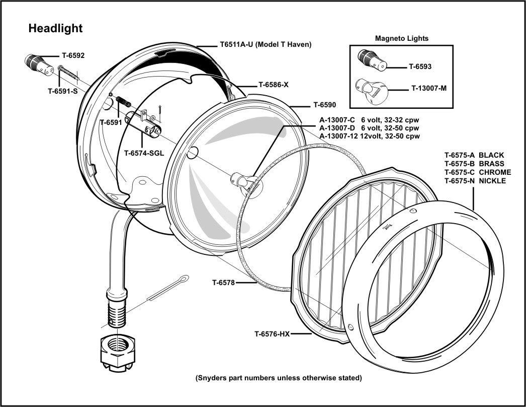 Ford Headlight Assembly Wiring - Wiring Diagram