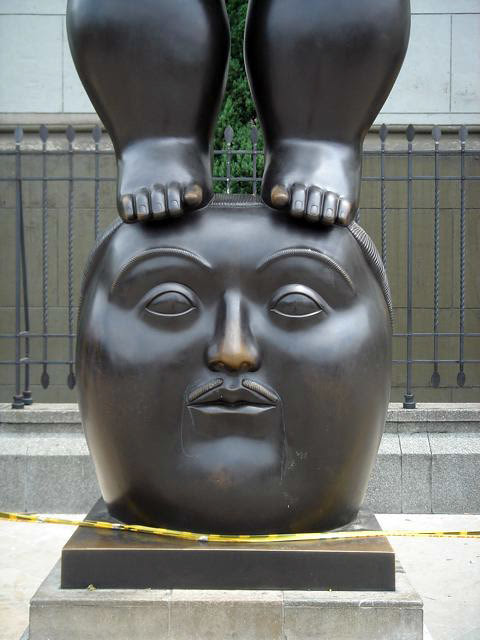 Botero sculptures in Plaza Berrío, Medellín
