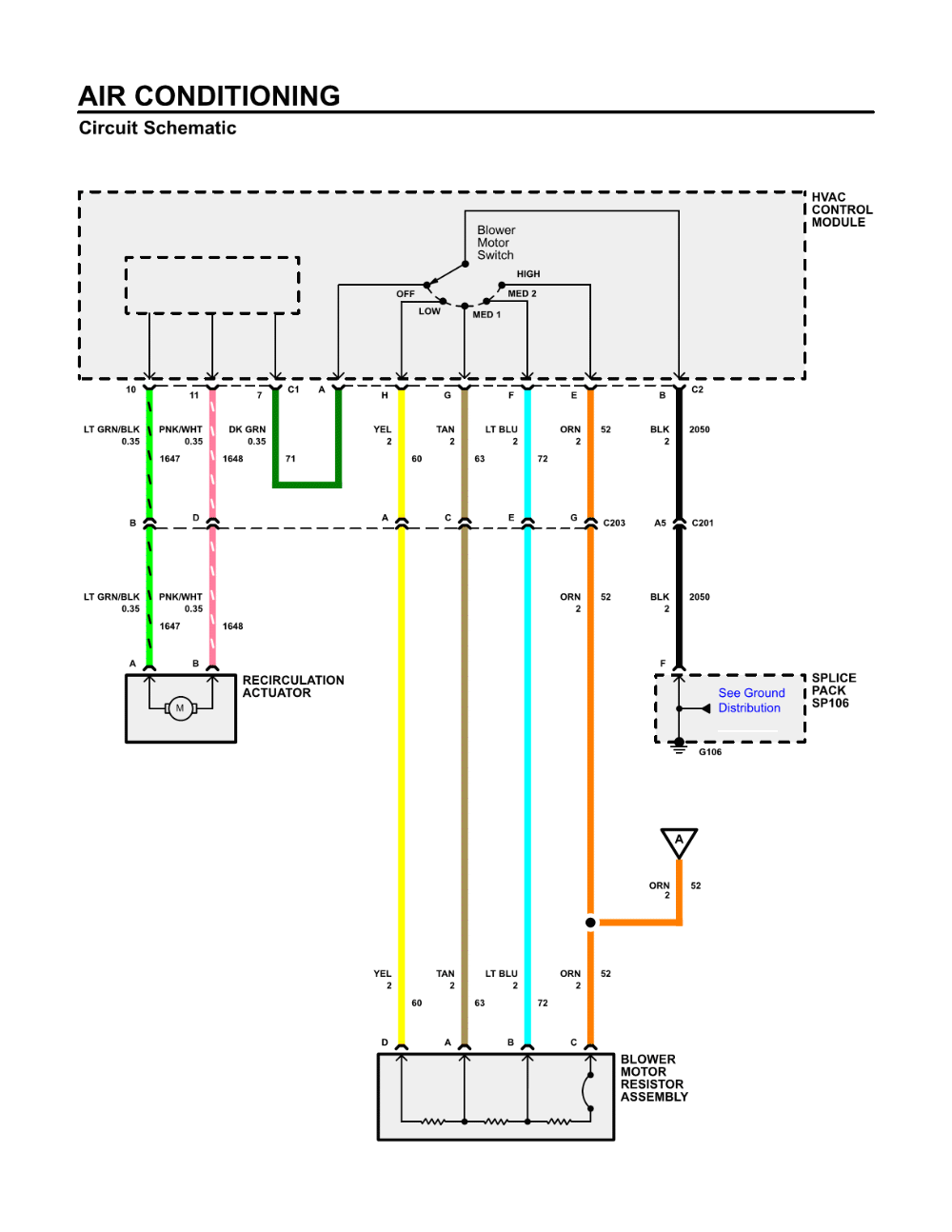 Ac Wiring Diagram Ford Blower Motor Diagram Heat