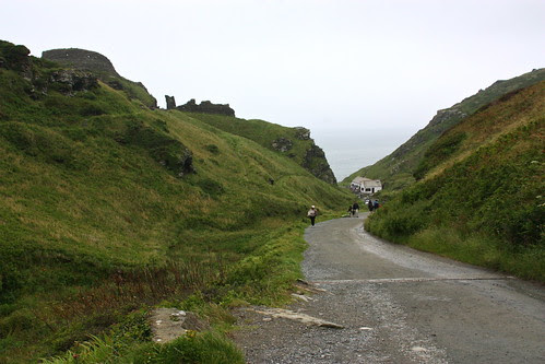 The Trail down to the Tintagel Castle English Heritage site