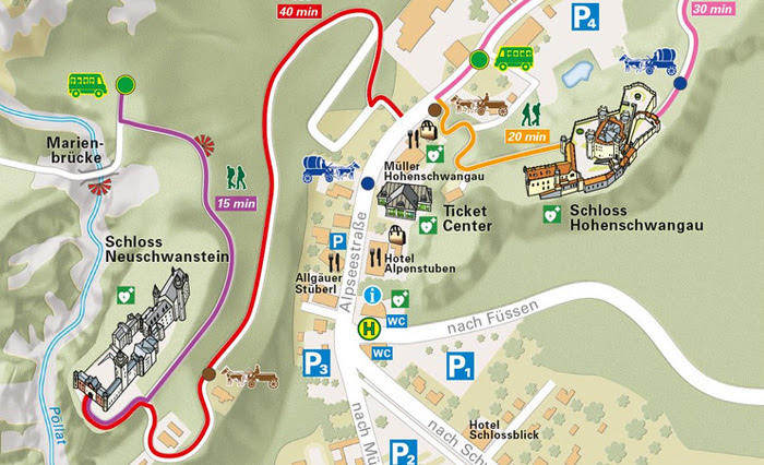 Neuschwanstein Mapa | MAPA